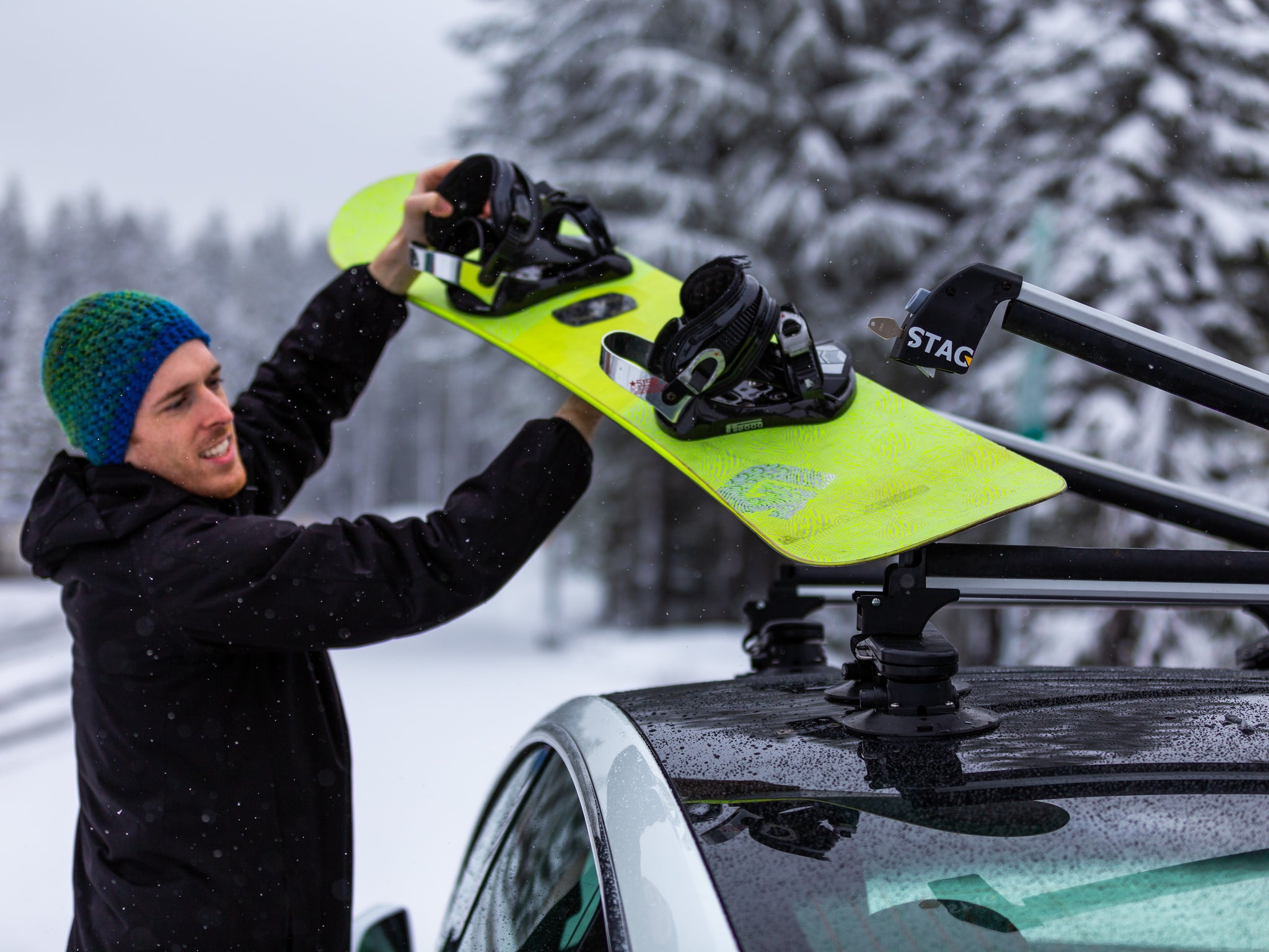 Suction cup snowboard rack 2025